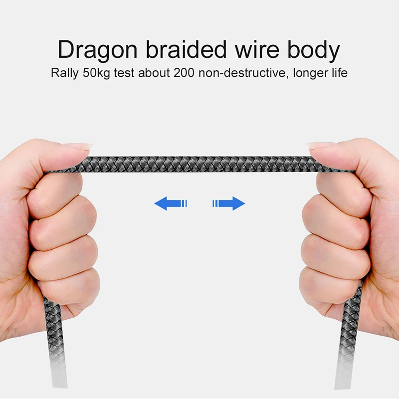 ナイロンデータケーブル急速充電器 USB A にタイプ C 充電ケーブル Huawei 社サムスン Android 電話 TypeC 充電デバイス 1 メートル 2 メートル 3 メートル