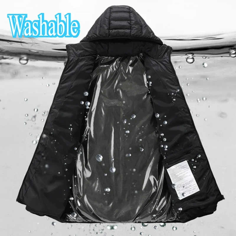25/21 bereiche Beheizte Jacke Männer Warme Weste USB Selbst Heizung Jacken Frauen Beheizte Daunen Mantel Ski Camping Wandern Winter Baumwolle kleidung