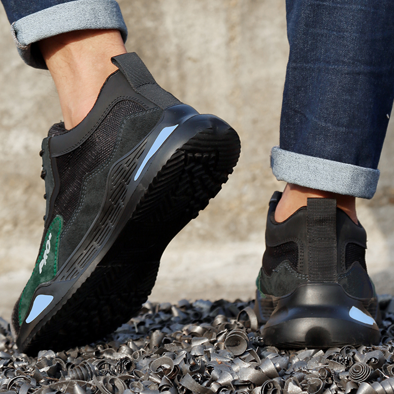Zapatos deportivos de moda, botas de trabajo, zapatos de seguridad a prueba de pinchazos, zapatos con punta de acero para hombres, zapatos protectores de seguridad, botas tácticas