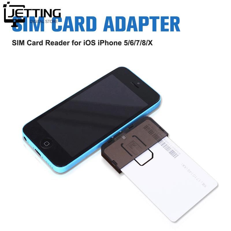 1pc Adapter karty SIM czytnik kart SIM Mini SIM Nano dla IPhone 5/6/7/8/X Android złącze telefonu Adapter Moble akcesoria do telefonów