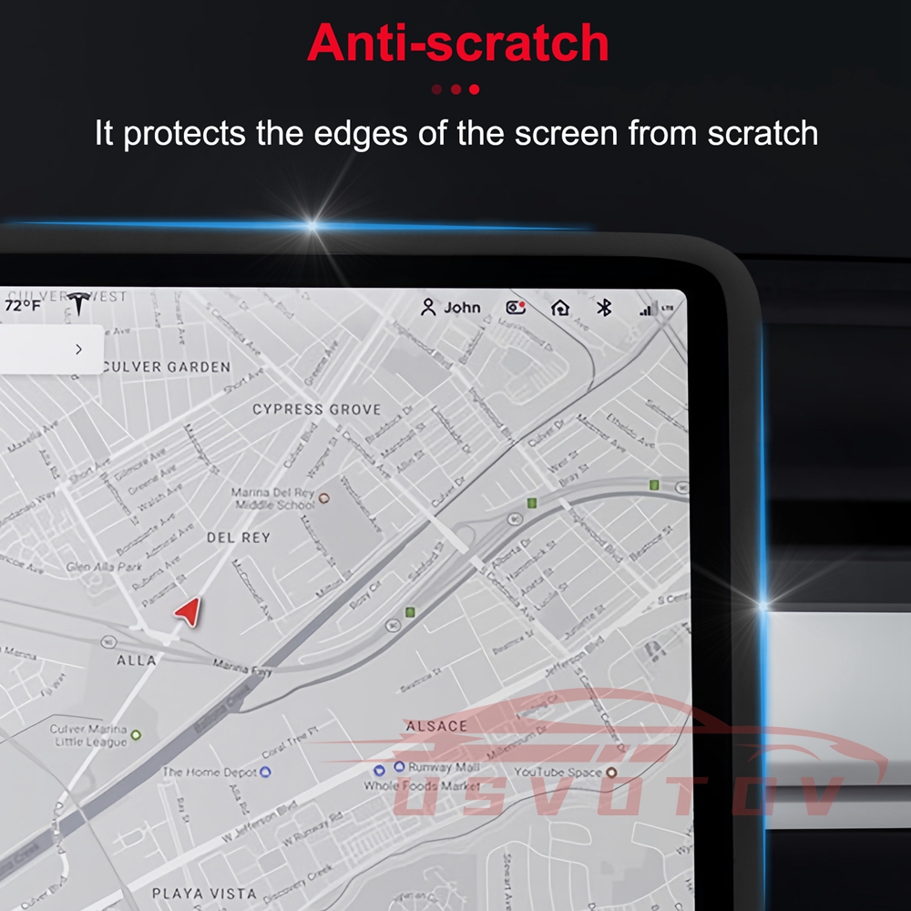Screenprotector Frame Voor Tesla Model 3 Y Highland Display Beschermhoes Middenconsole Decoratie Interieuraccessoires