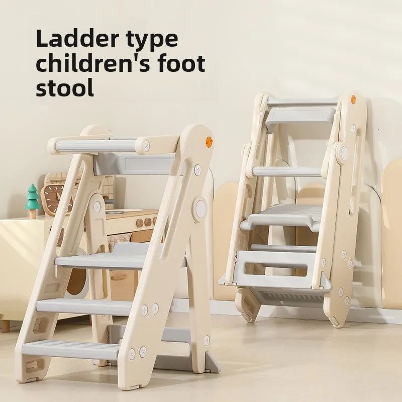 Learning Tower Baby Wash Table Ladder Stool Foldable Children's Climbing Foot Stool Baby Hand Wash Stairs