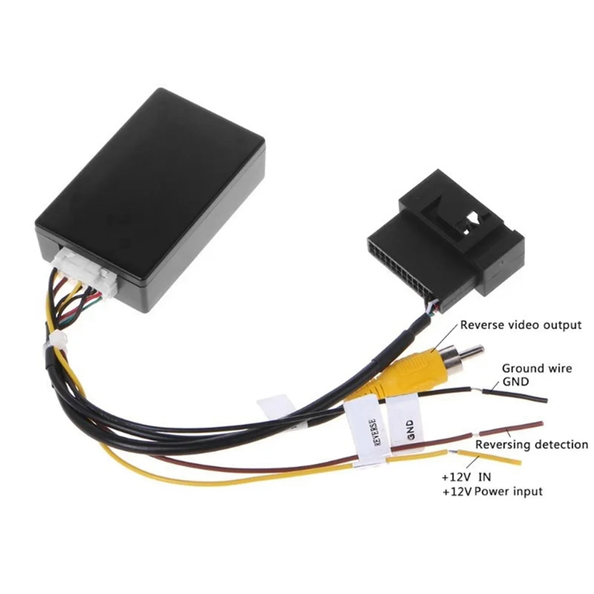 AA91 RGB auf (RCA) AV CVBS Signalkonverter Decoder Box Adapter für Werksrückskamera Tiguan Golf 6 Passat CC