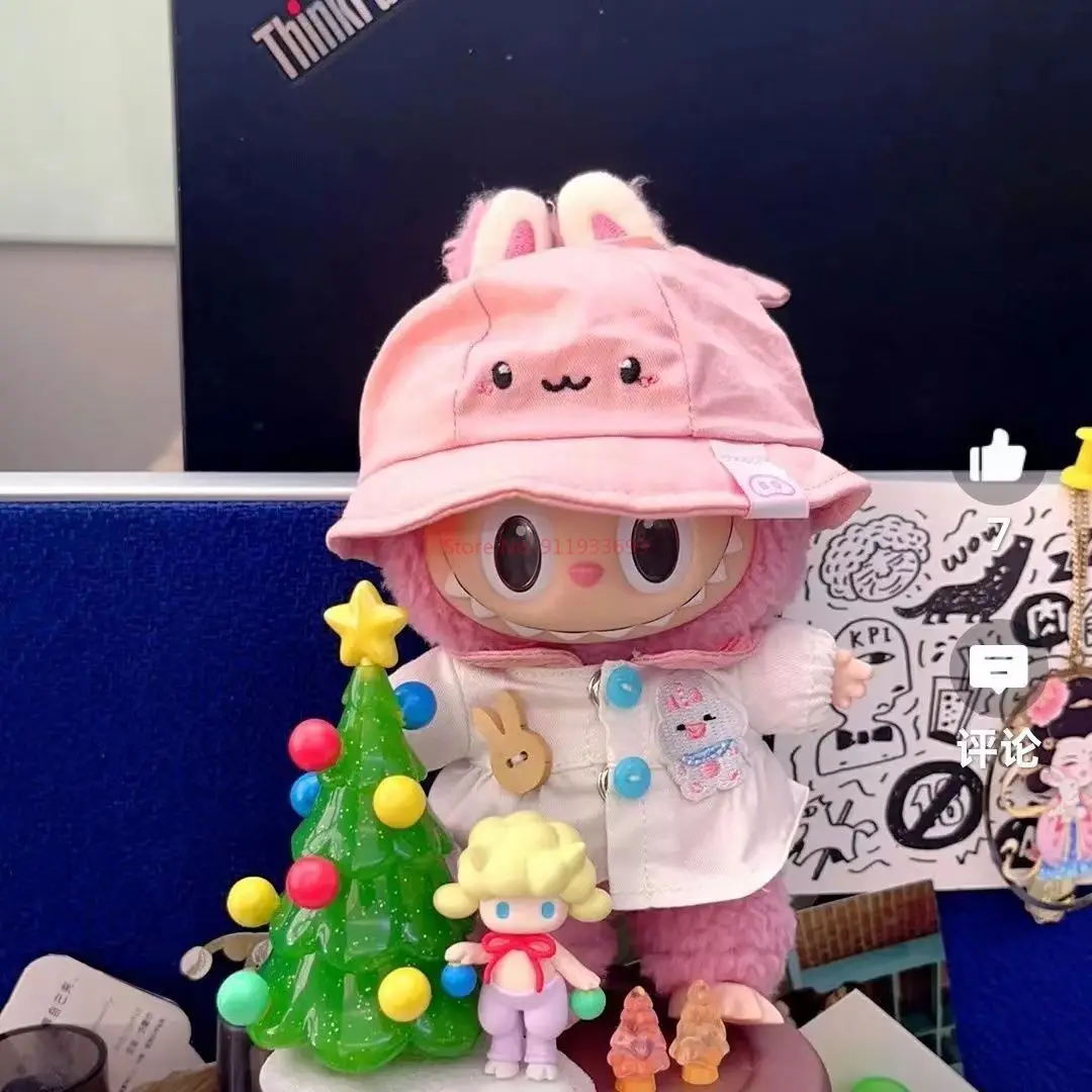 เฉพาะกระโปรงหมวก 17 ซม.Labubu น่ารัก Mini Plush ตุ๊กตาเสื้อผ้าอุปกรณ์เสริมเสื้อผ้า Diy ของขวัญเด็ก Kawaii ตุ๊กตาเสื้อผ้าสาวของเล่น