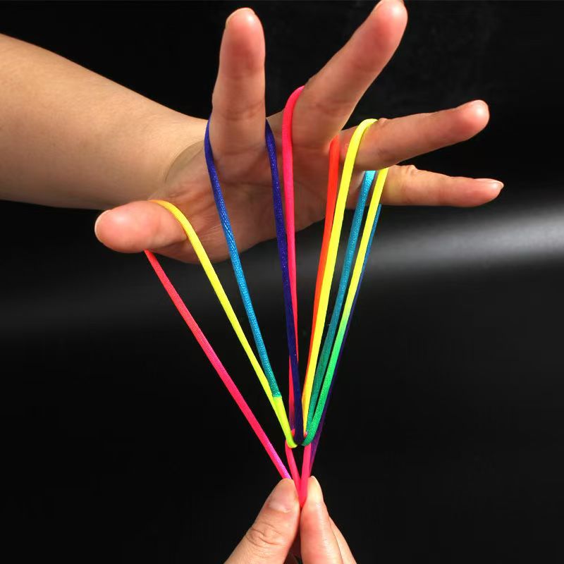 Cầu Vồng Dây Đế Dây Ngón Tay Trò Chơi Xếp Hình Đồ Chơi Giáo Dục Brinquedos Infantil Menina Juguetes Niña 3 4 5 6 7 Años