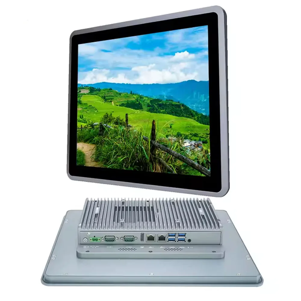 Partaker 17-Zoll-Industrie-Panel-PC IP65, Intel i7-10810U/i5-10310U/J6412, TPM2.0, RS232, DDR4, Dual LAN, Touchscreen-Computer
