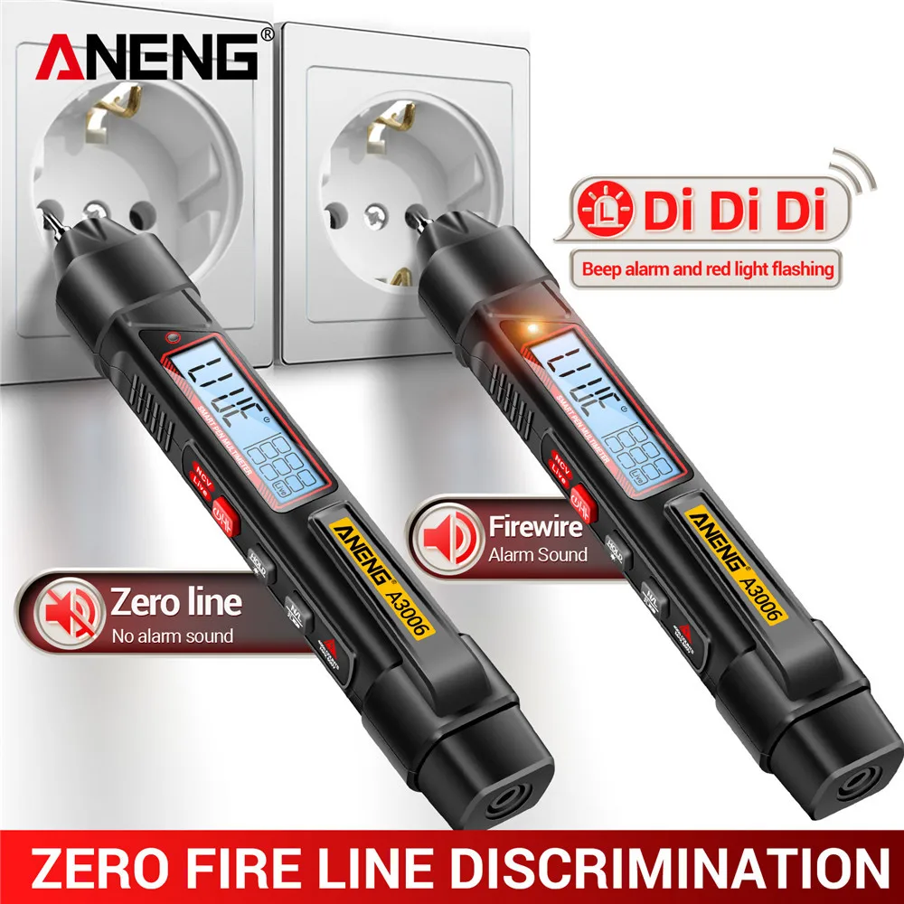 ANENG A3006 4000 Counts Multifunktionales Stifttyp-Multimeter AC/DC-Spannungsprüfer Ohm Hz Null Feuerleitungsdetektor Elektrowerkzeuge