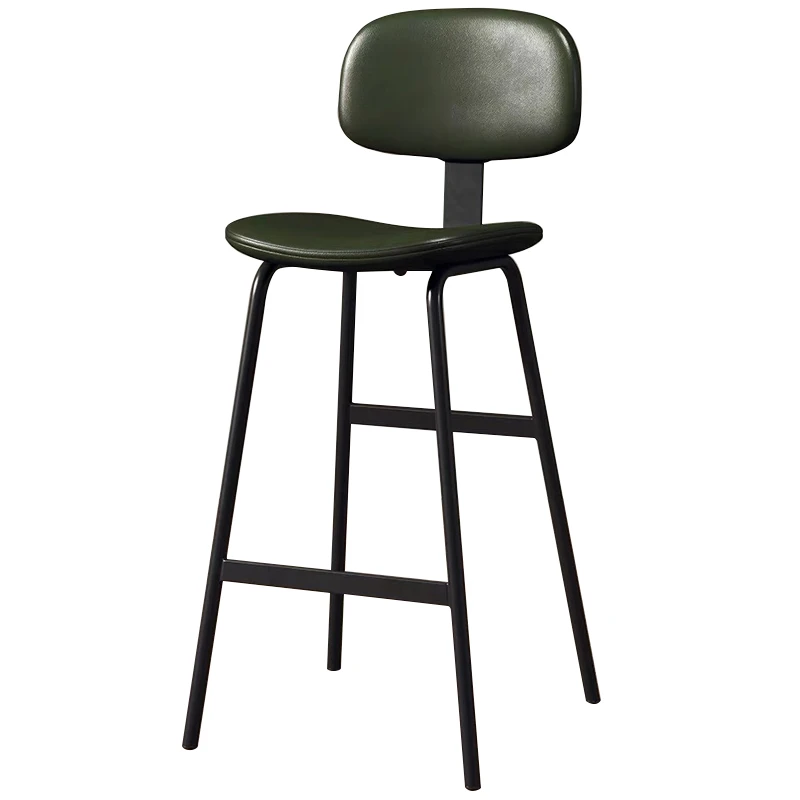 Industrial Style High Stool Soft Bag Relax Wrought Iron Simple Modern Bar Stools Italian Design Taburetes De Bar Bar Furniture
