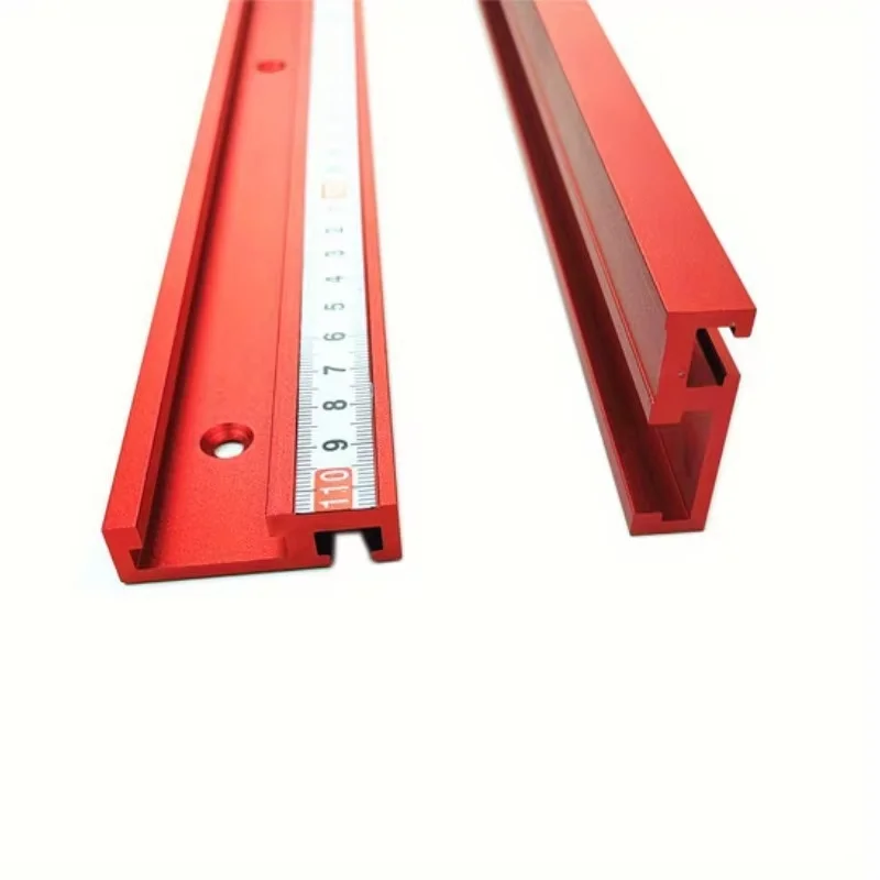 40/50CM T Track Aluminium Alloy Miter Track Slot - 45 Type Woodworking Miter Track for Drill Press Router Table Band Saw Table