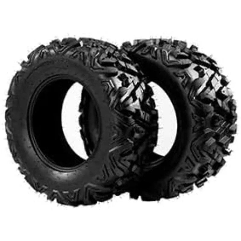 Complete Set of 4 All Terrain ATV UTV Tires 25x8-12 Front & 25x10-12 Rear 6PR Tubeless US(Origin)