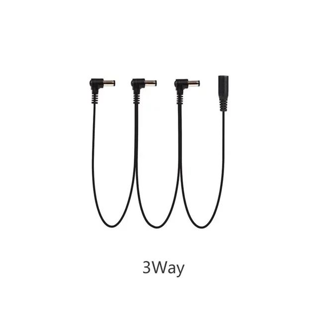 Daisy Chain Cable 1 to 2 3 5 6 8 10 Ways Guitar Effect Pedal Accessory 9V DC Adapter Plug Power Cord
