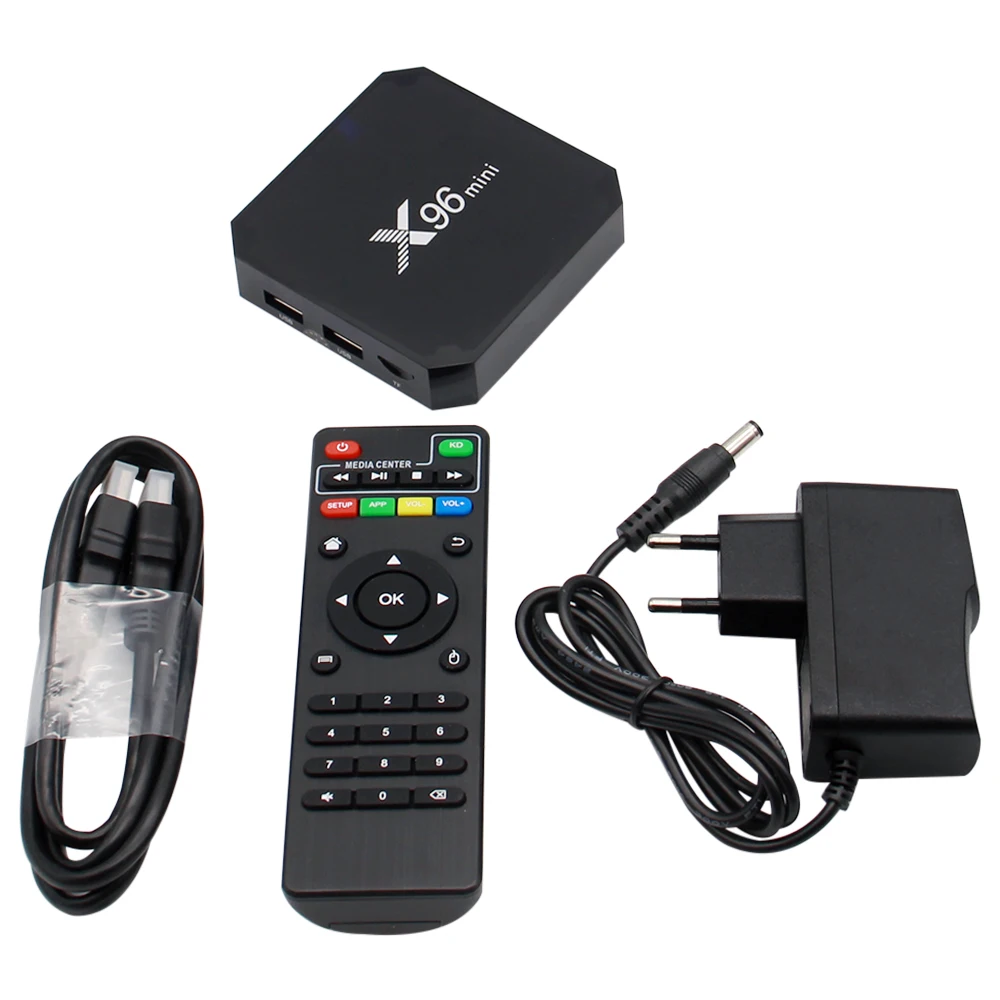 Original X96 mini Android 9.0 Smart TV Box Amlogic S905W Quad Core 2GB 16GB 2.4G WiFi Media Player X96mini Set top box 1GB 16GB