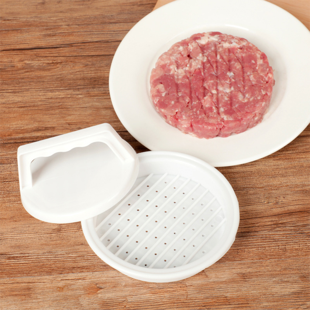 1 st Hamburger Druk Gevulde Burger Druk Plastic Vlees Grill Party BBQ Burger Maker Mold Hamburger Maker Keuken Tool