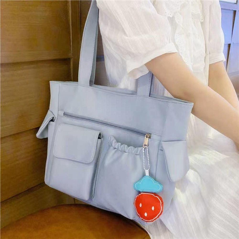 กระเป๋าผู้หญิงกระเป๋า Messenger Preppy กระเป๋าหนังสือนักเรียนไนลอนกระเป๋าสะพายกระเป๋าถือผู้หญิง