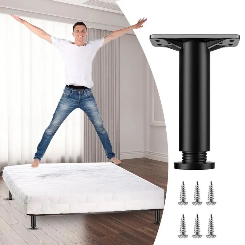Gambe per mobili in metallo Gambe per divani Gambe per divani di ricambio per divani Gambe per divani di ricambio resistenti in altezza regolabili per letto