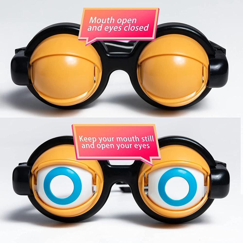 Party Brillen lustige Brille verrückte Augen Requisiten für erwachsene Kinder verrückt blinken großen Frosch Auge Kunststoff Spielzeug Zubehör