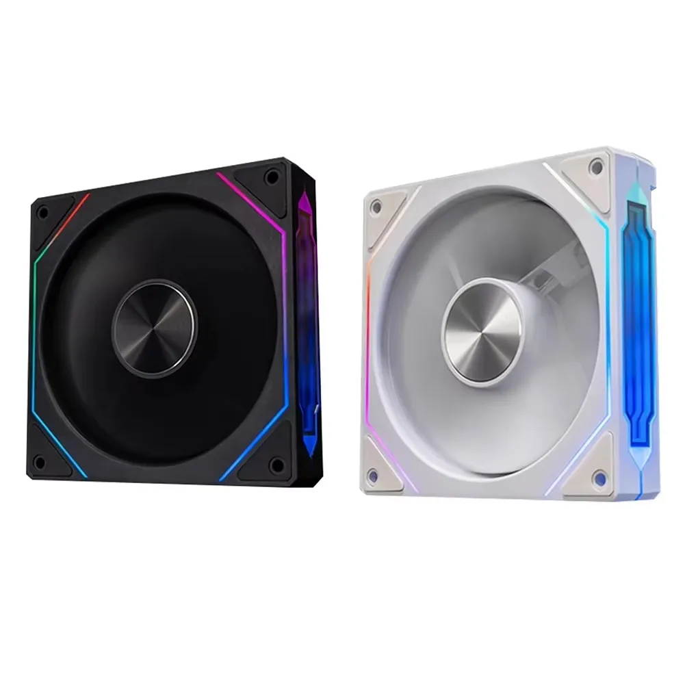 ICE Whale Prism 4RS ARGB PC พัดลม 120 มม.การออกแบบกระจก Infinity เมนบอร์ดแสง SYNC 4PIN PWM CPU Cooler พัดลม ventilador