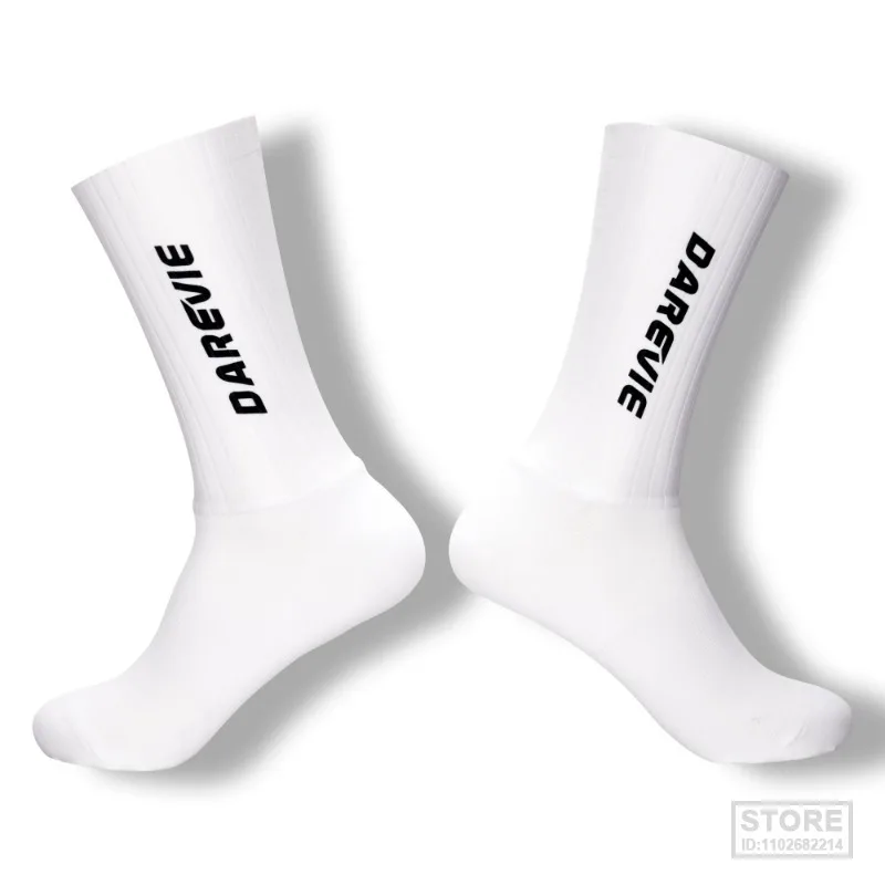 Calcetines de ciclismo Pro DAREVIE, calcetines aerodinámicos deportivos de alta velocidad para hombres, antideslizantes, transpirables, Control de humedad atlético