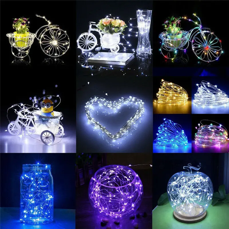 1M 2M 3M 5M 10M 20M 30M ทองแดงลวดไฟ LED String แสงวันหยุด Fairy Garland สําหรับคริสต์มาสต้นไม้งานแต่งงานตกแต่ง