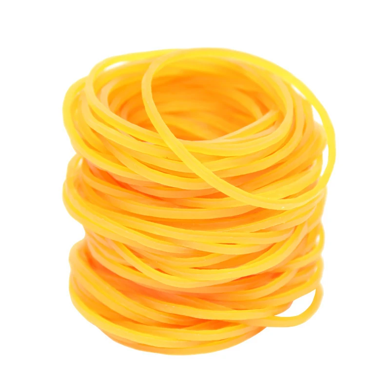 I giocattoli industriali con elastico giallo ad alta elasticità, durevoli e resistenti alle alte temperature sono ampiamente utilizzati, set da 100/300/666 pezzi