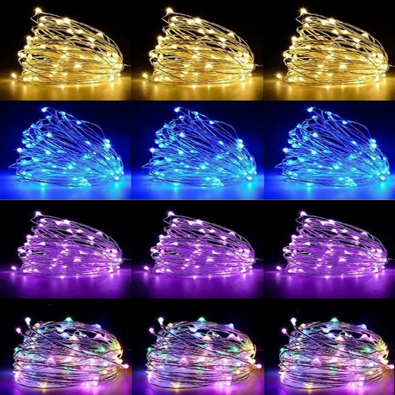 1/2/3/5/10/20M ไฟ LED Fairy แบตเตอรี่ขับเคลื่อนทองแดงสายไฟ String สําหรับห้องนอน GARDEN PARTY งานแต่งงานตกแต่งคริสต์มาส