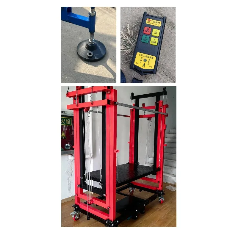 Échafaudage automatique électrique hydraulique, télécommande multifonction, levage Mobile pliant, décoration de chantier de Construction