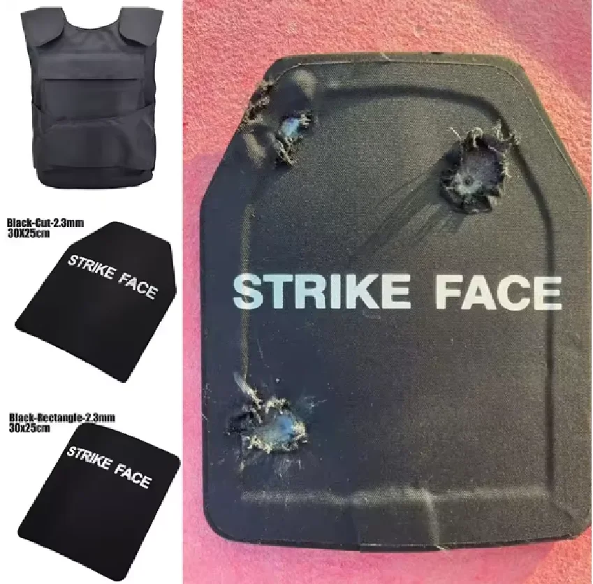 Level NIJ IIIA 10"x12" Anti Bullet Anti Stichsichere Verbundstahlplatte für taktische Sicherheitsweste Ballistic Body Armor Board