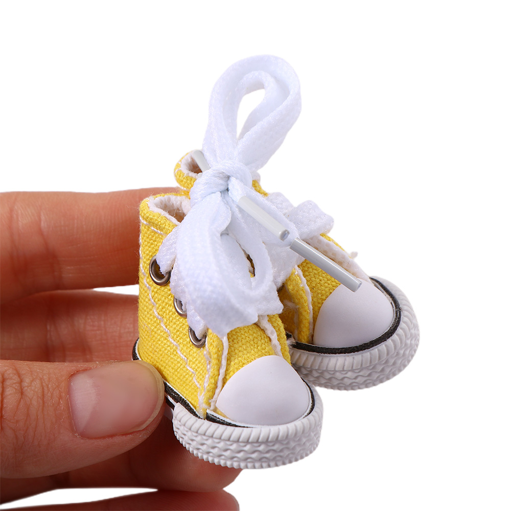 人形用キャンバスシューズ,ミニスニーカー,子供用,女の子用靴,人形アクセサリー,3.5cm,bjd
