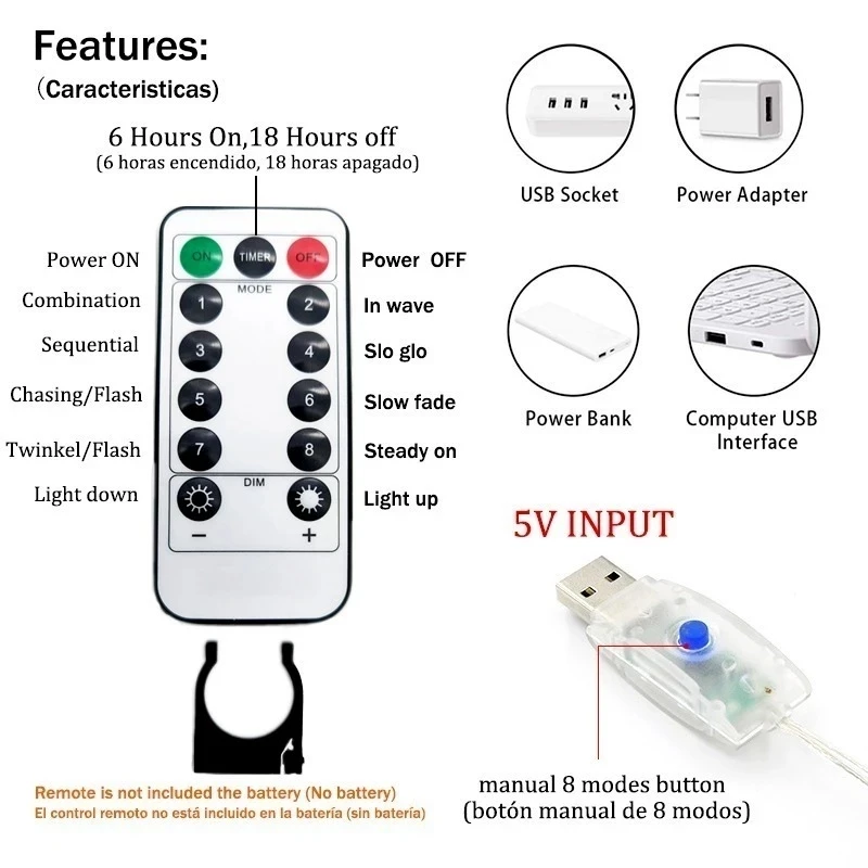 6M LED Curtain Garland on The Window USB Power Fairy Lights Festoon with Remote New Year Garland Led Lights Christmas Decoration