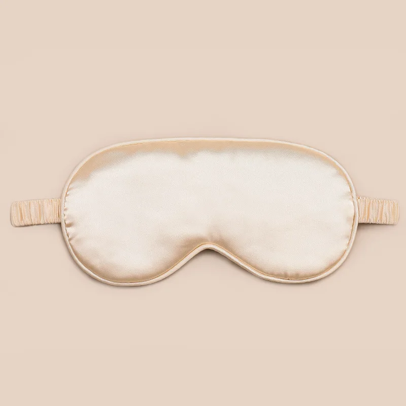 Máscara de olho de imitação de seda dupla face respirável sono luz-bloqueio máscara de olho amazon multi-cor presente envoltório máscara de olho de dormir
