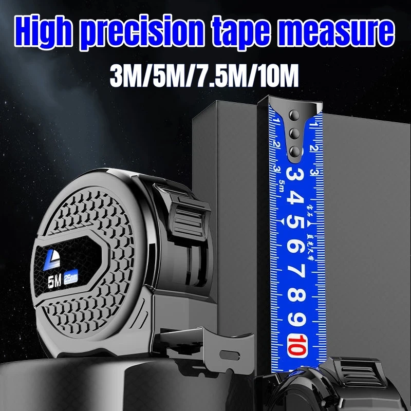 High Precision Metric Tape Measure, 3/5/7.5/10M Retractable Ruler, Woodworking Home Renovation, Portable Durable Tool