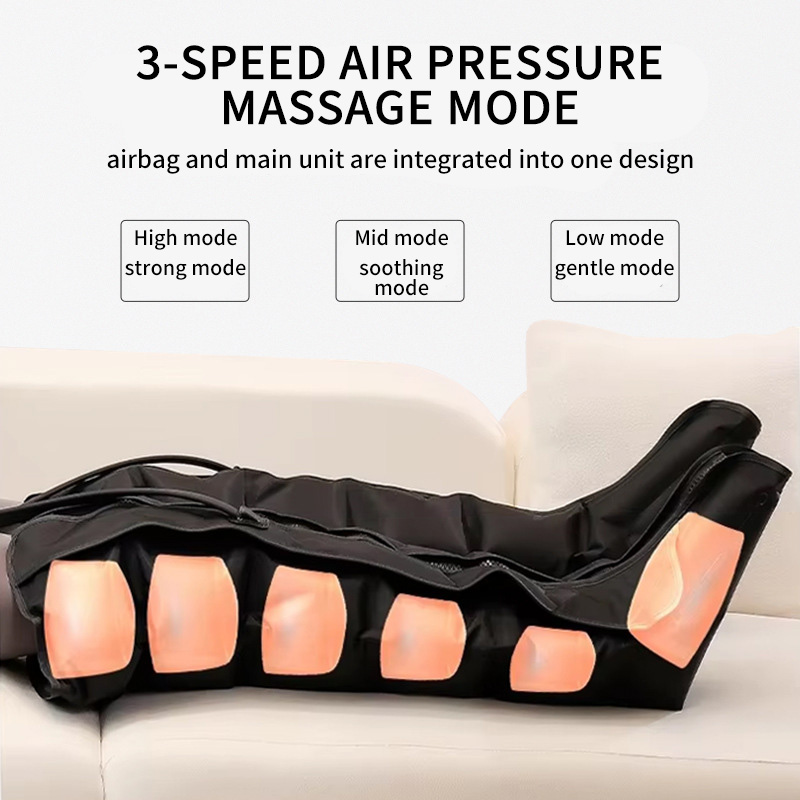 JinKairui Electric Pneumatic Leg Massager Extended Version for Deep Relaxation of Thighs, Calves and Feet with Remote Control