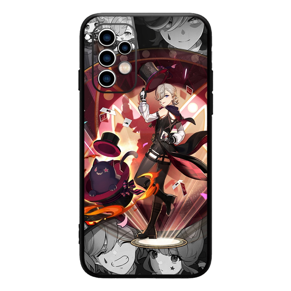 サムスンのためのlyney geninth Impact Case、Parisの素晴らしいマジシャンフォンケース、Galaxy a54、53、52、51、f52、a71、Note 20、Ultra、s23、m30、m21