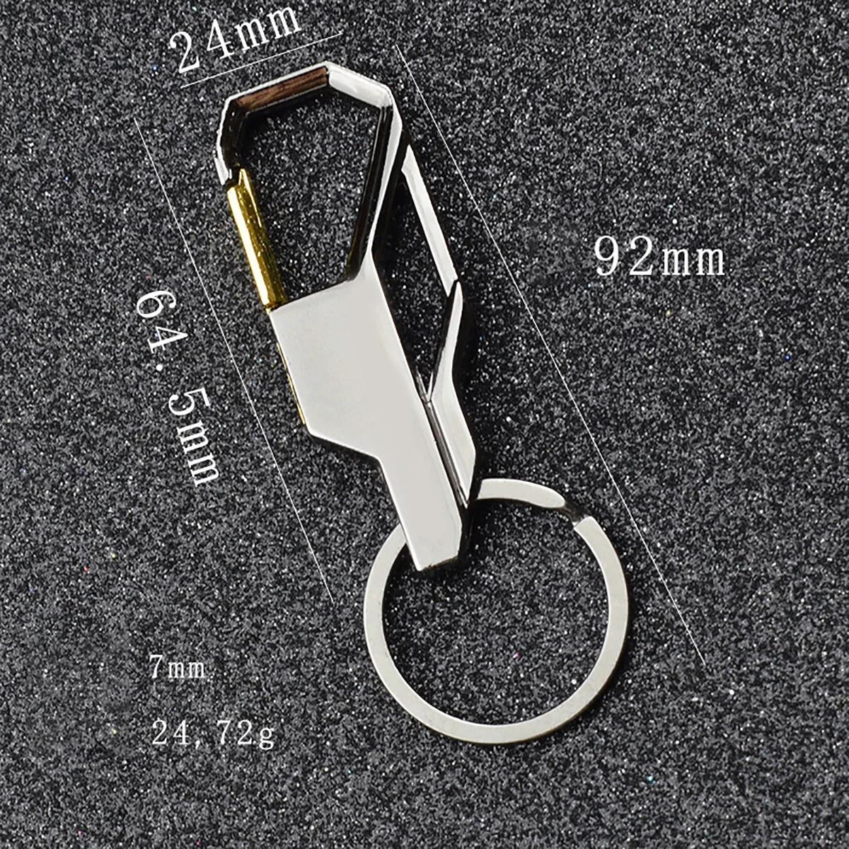 3 Color Key Chain Key Ring Silver Color Metal Inlay Keychain for Classic Men Car Key Chain Romantic Gift for Man Women