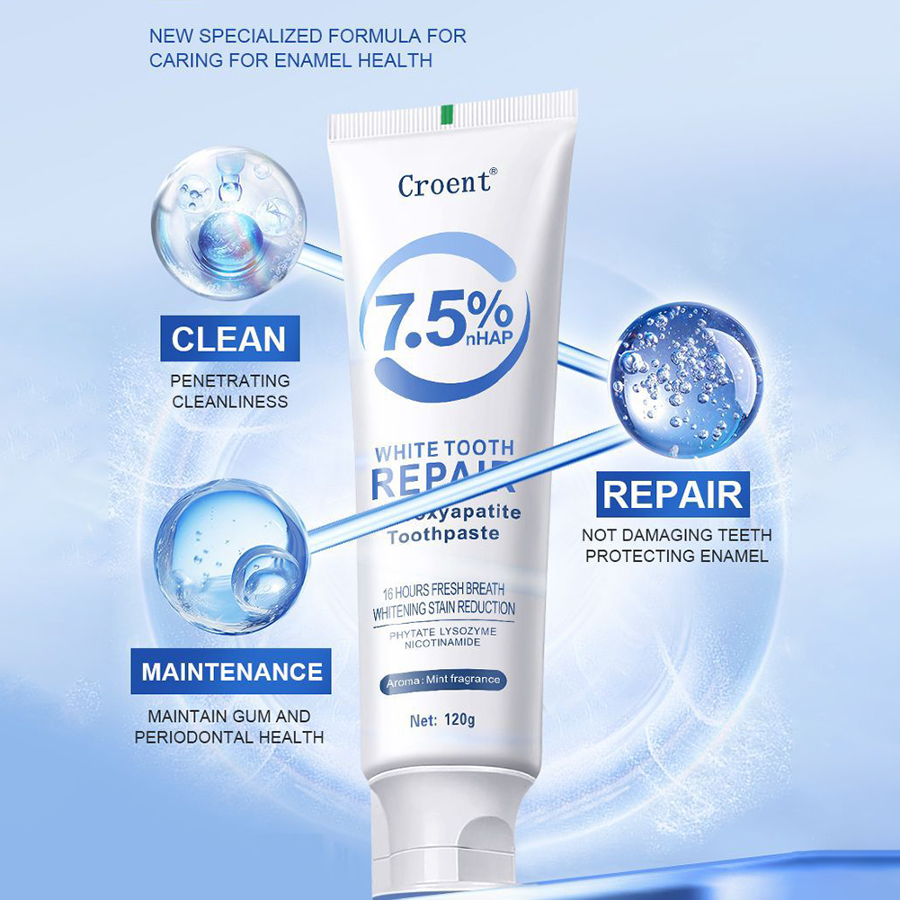 100g/120g Hydroxyapatite Zahnpasta Zahnstärkung Erfrischender Atem Aufhellung Zahnpasta Intensive Fleckenentfernung Zahnpasta