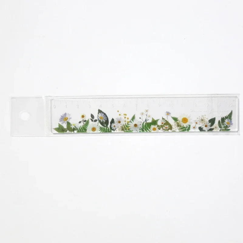 15Cm Cúc Hoa Hồng Thước Sinh Viên Hoa Cai Trị Đa Năng DIY Dụng Cụ Vẽ Đo Dụng Cụ Học Văn Phòng Vẽ Cung Cấp