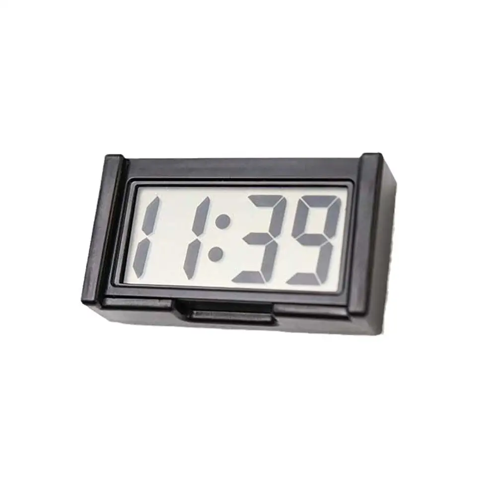 Mini relógio digital decorativo tela grande relógio de carro adesivo eletrônico auto ornamento painel mini acessórios do carro relógio