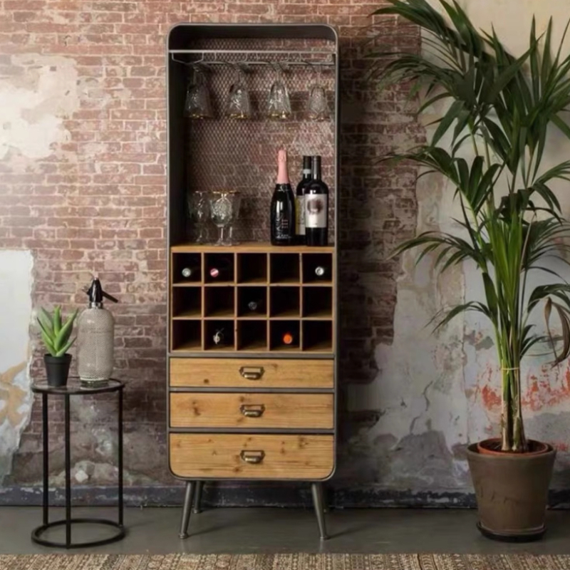 Weinbarschrank im chinesischen Stil, einzigartiges Zubehör, Regale, Küche, Weinschrank, Aufbewahrung, Restaurant, Sideboards, Barmöbel