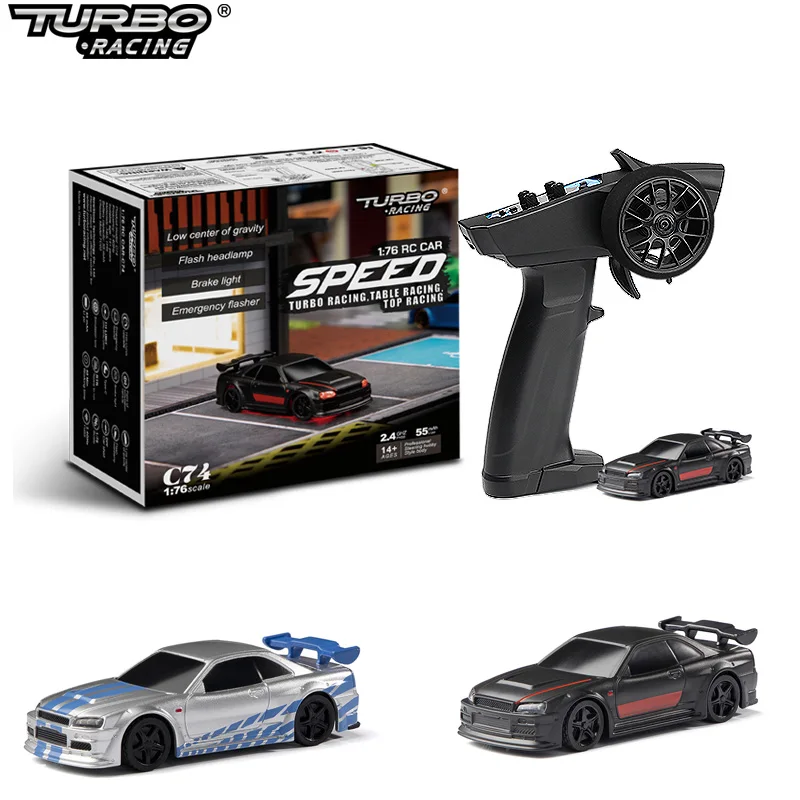 Turbo Đua 1:76 C64 C73 C72 C71 C74 Trôi Dạt, Tỷ Với Con Quay Hồi Chuyển Đài Phát Thanh Toàn Tỷ Lệ Thuận Với Đồ Chơi Điều Khiển Từ Xa RTR Bộ