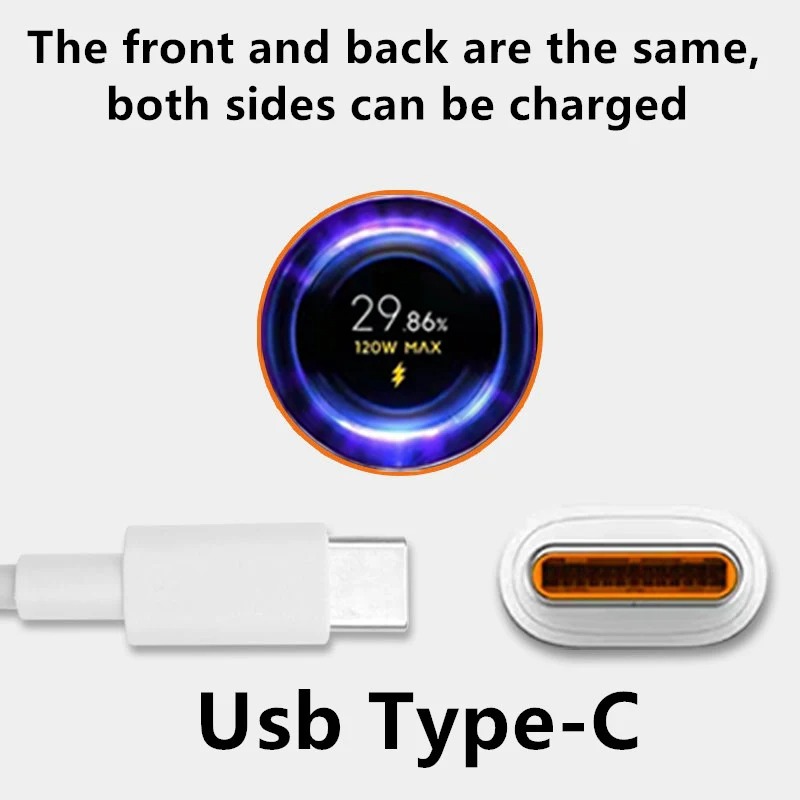 Original para Xiaomi 120W USB tipo C Cable Tipo 6A 67W Turbo carga rápida Mi 15 14 13 Ultra 13T Pro 12 Redmi Note 13 K70 Poco X6
