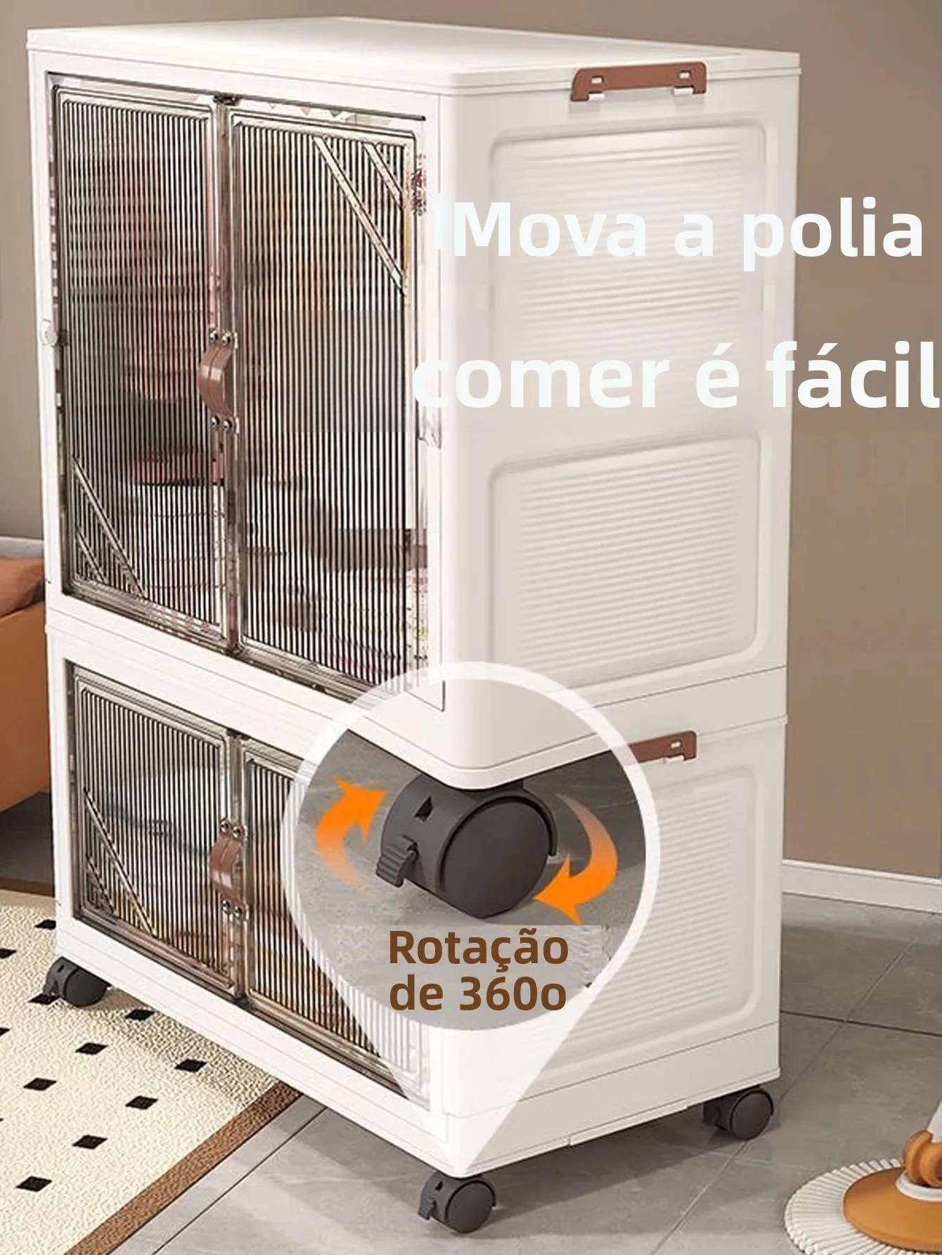 Armário de armazenamento dobrável, organizador de armário multicamadas, armário dobrável multiescena para casa, escritório, solução de economia de espaço