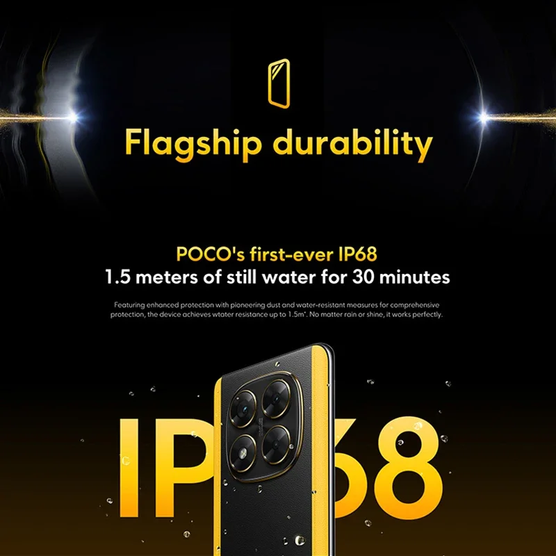 POCO X7 versión Global teléfono móvil 256GB 512GB Dimensity 7300-Ultra 6,67 "1.5K AMOLED pantalla curva 45W Turbo carga NFC IP68