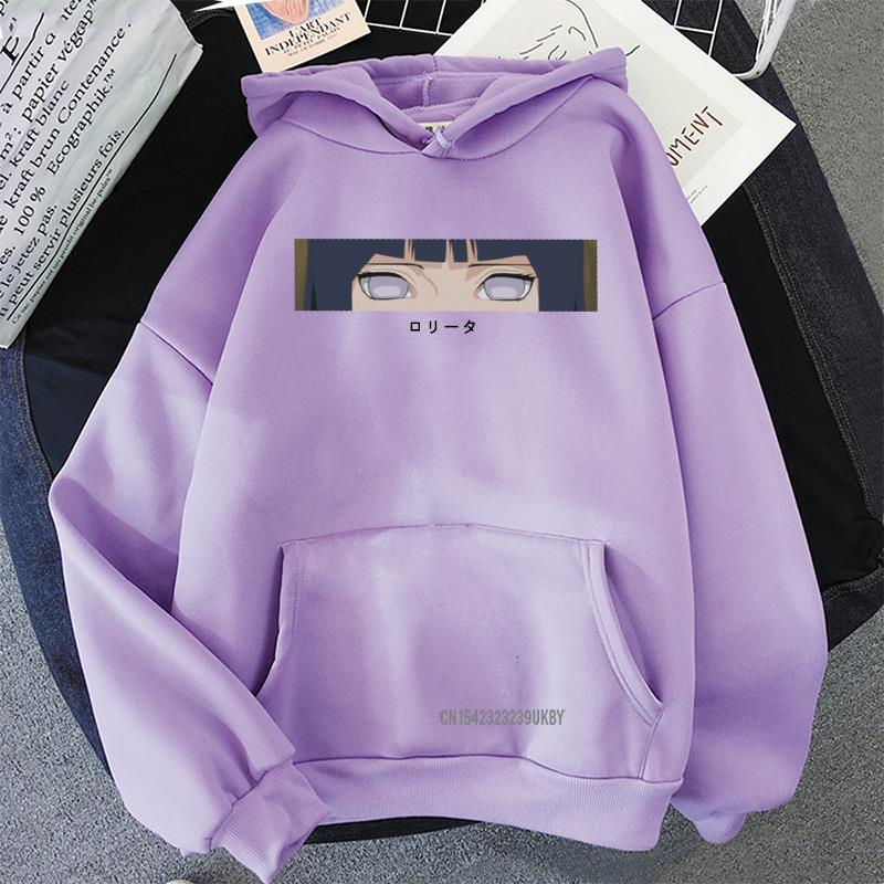 Hinata Sudadera con capucha japonesa INS Hinata Anime estampado sudaderas sueltas ropa de calle hombres mujeres sudaderas con capucha de gran tamaño