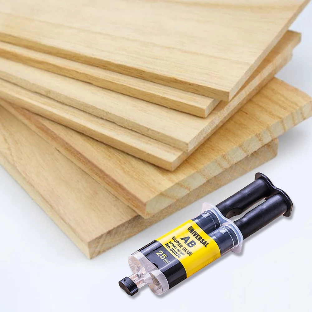 Adhesivo AB de resina epoxi, resistente al agua y a altas temperaturas, reparación multiusos, pegamento de tubo de empuje, carpintería, bricolaje, 1-10 Uds.