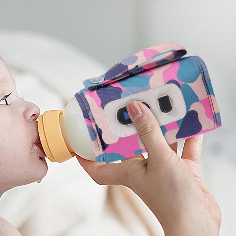 ポータブル哺乳瓶ウォーマーデジタル USB ボトルウォーマーミルクウォーマー 5 ギア温度ボトルバッグ調節可能なヒートキーパー