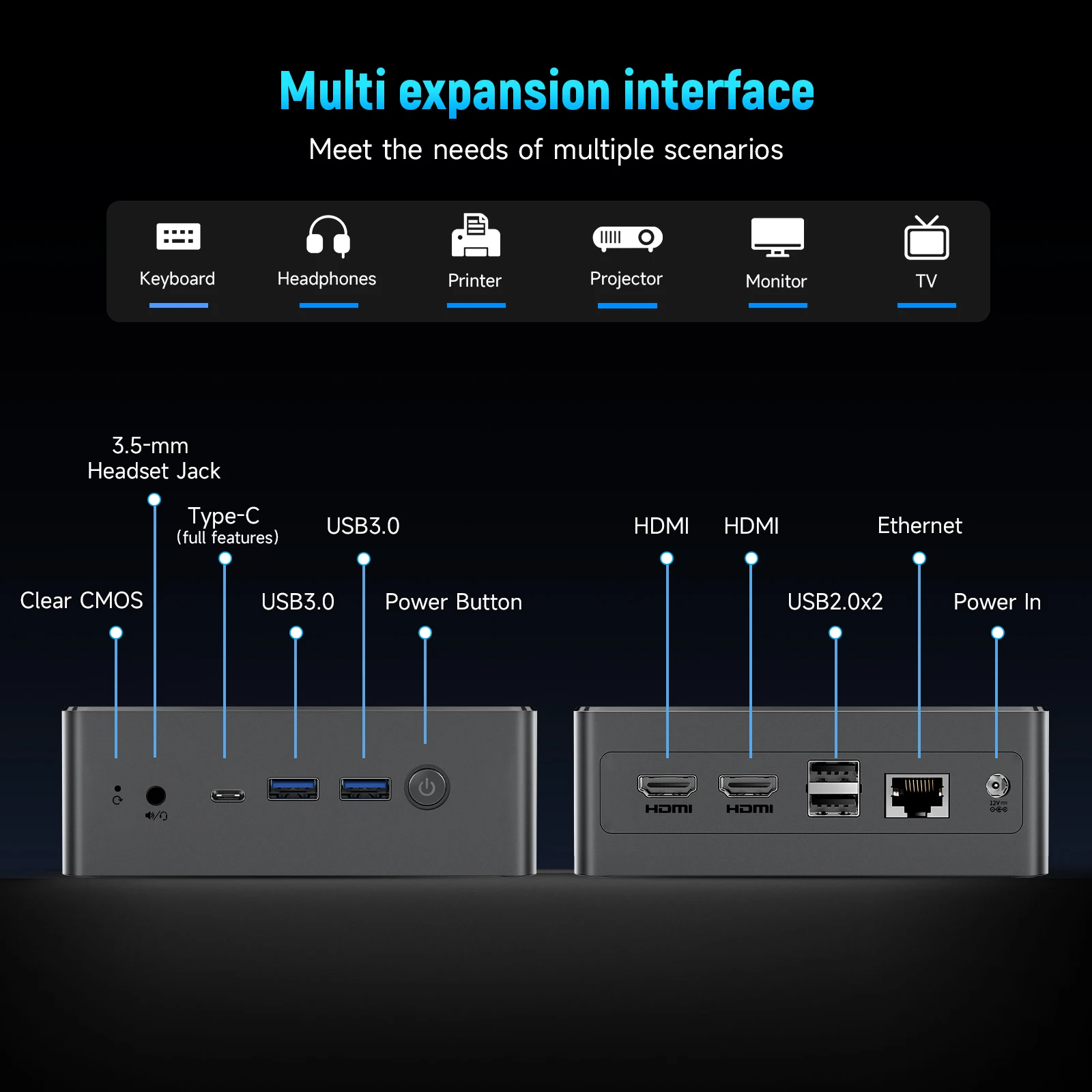 BMAX Mini PC B4 Turbo Windows 11 Pro 16 ГБ ОЗУ 1 ТБ/512 ГБ ПЗУ N150 Микро Настольный компьютер Двухдиапазонный Wi-Fi мини-ПК HDMI VGA Слот M.2