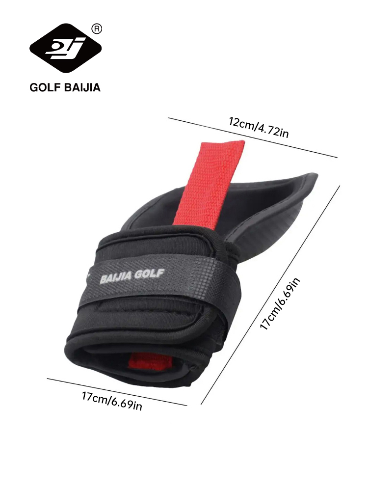 BaiJia Golf Chipping Corrector de ángulo de muñeca Ayuda de entrenamiento de swing de golf Soporte de muñeca Corrector de entrenador de banda para todos los golfistas