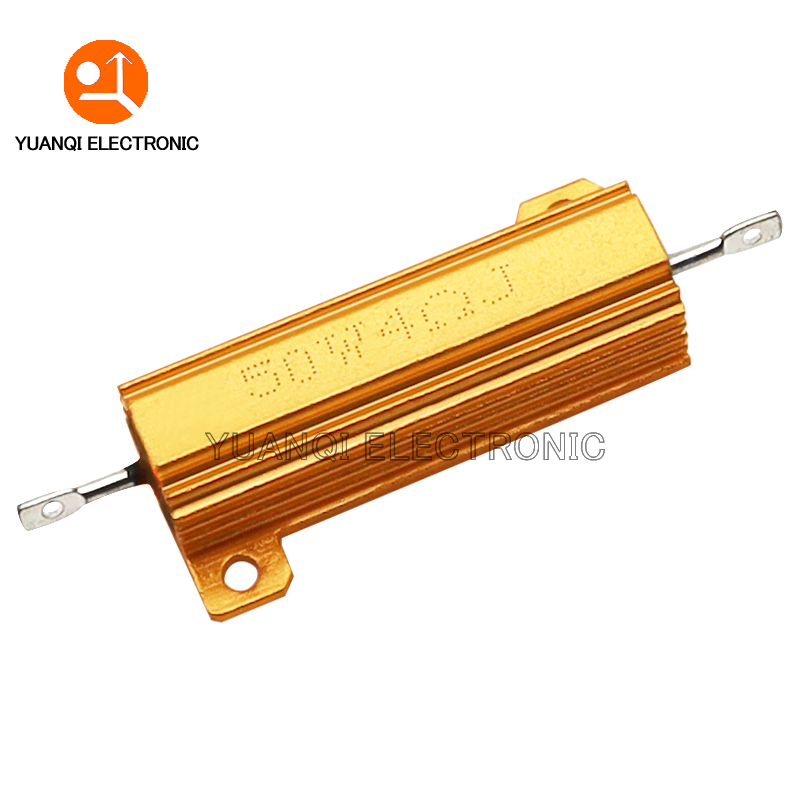 50w 100w caixa de metal de alumínio, resistor enrolado 0.01r 100k 1 4 6 7 8 10 20 200 500 1k 3.3k 10k ohm resistência rx24