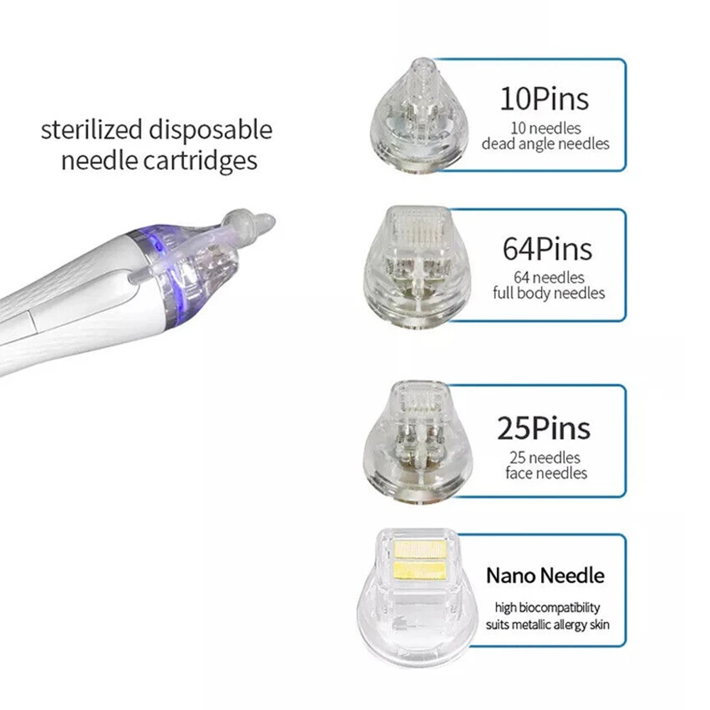 วัสดุสิ้นเปลืองแบบใช้แล้วทิ้งสีเขียว RF Microneedling ตลับหมึกทอง 10/25/64 Pins Nano สําหรับ Fractional RF อุปกรณ์เสริม