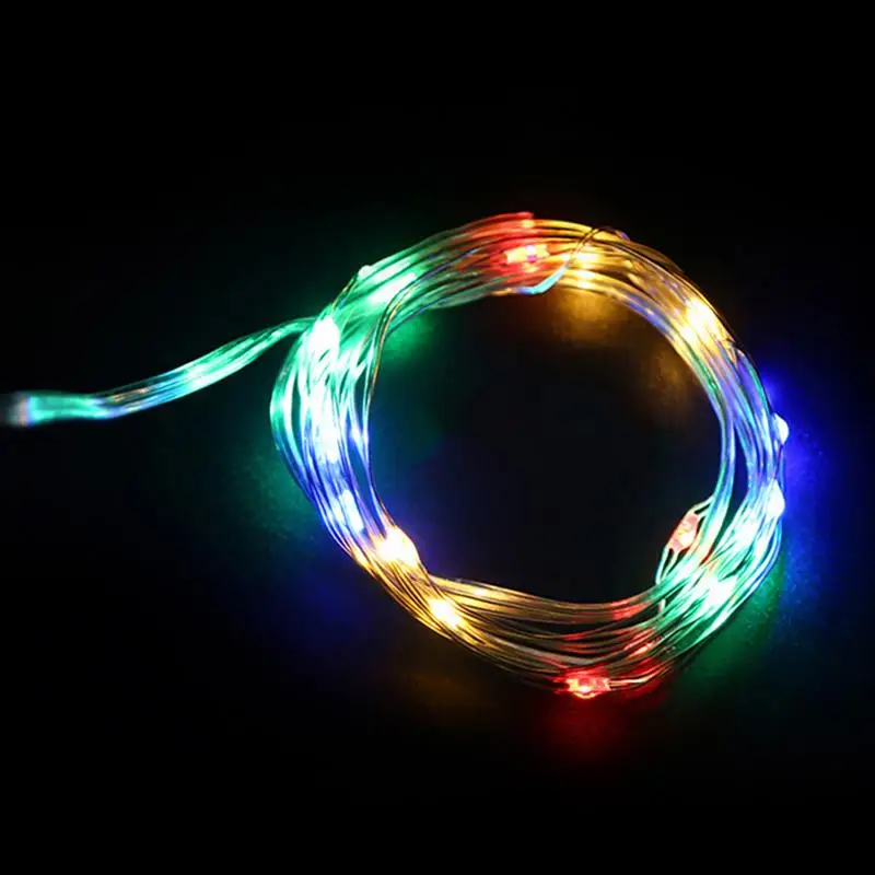 Mini Cadena de alambre de cobre para decoración, luces Led de hadas para Navidad, boda, fiesta, USB, Powerd, 1 piezas, 2M, 20LED, 3M, 30Led